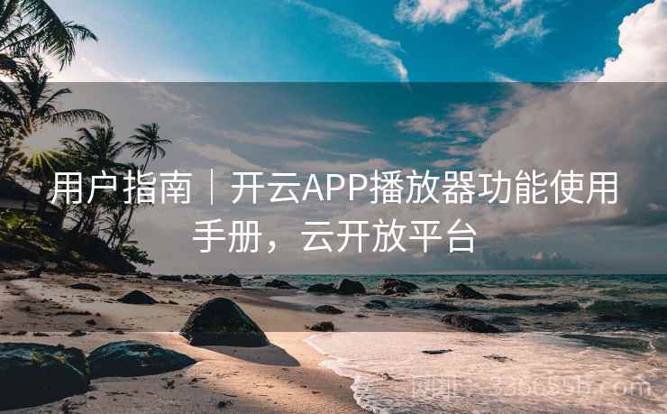 用户指南｜开云APP播放器功能使用手册，云开放平台
