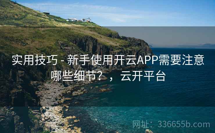 实用技巧 - 新手使用开云APP需要注意哪些细节？，云开平台
