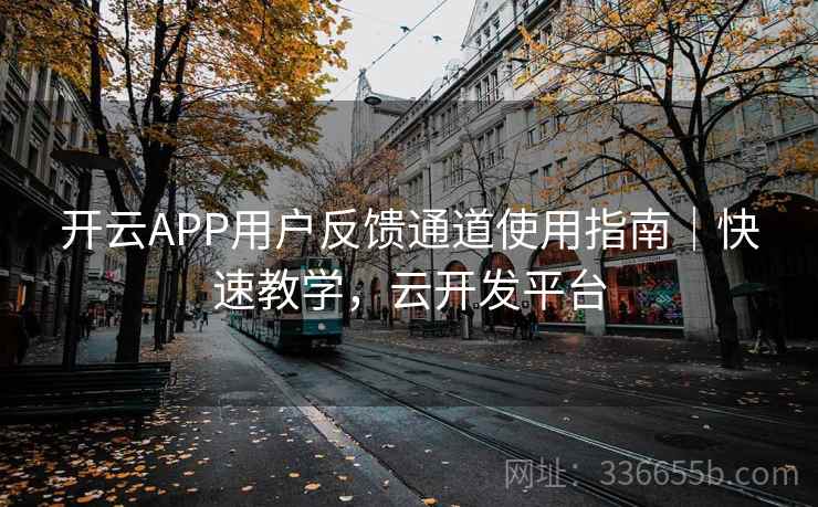 开云APP用户反馈通道使用指南｜快速教学，云开发平台